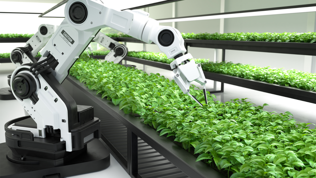 robot arm being used in agriculture